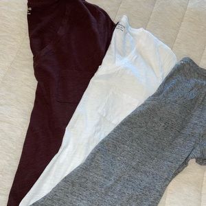 Madewell Whisper Cotton V-Neck Pocket 3 Tee Bundle